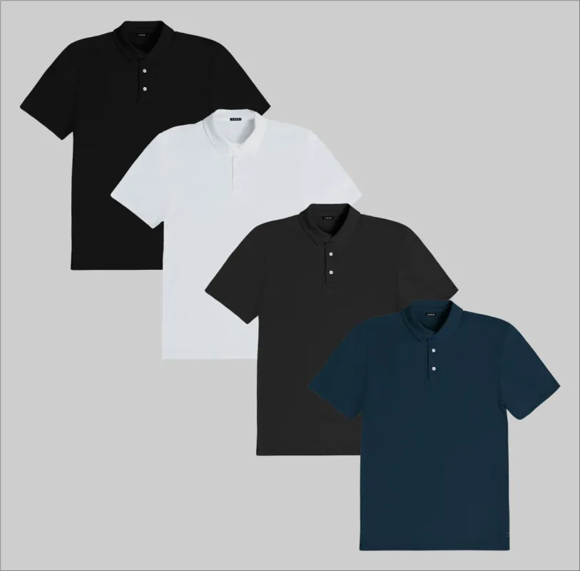 The Staple Cloud Polo 4-Pack sold by Sene