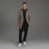 Lapelless Wool Silk Overcoat sold by Sene