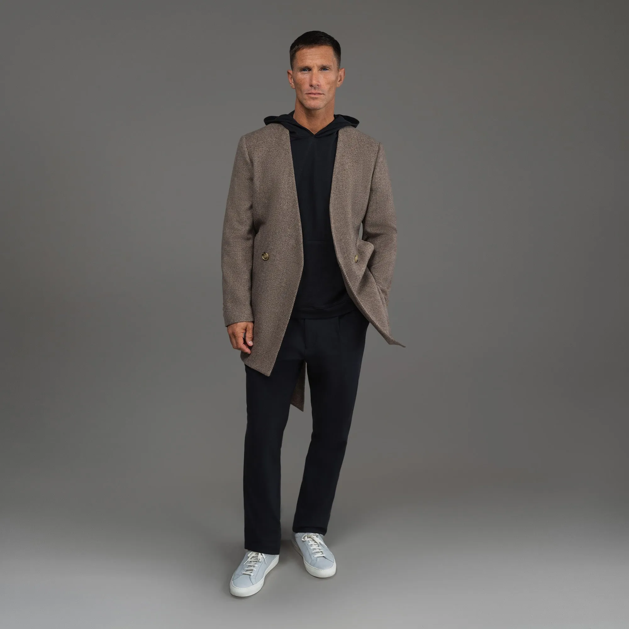 Lapelless Wool Silk Overcoat sold by Sene product image thumbnail 2