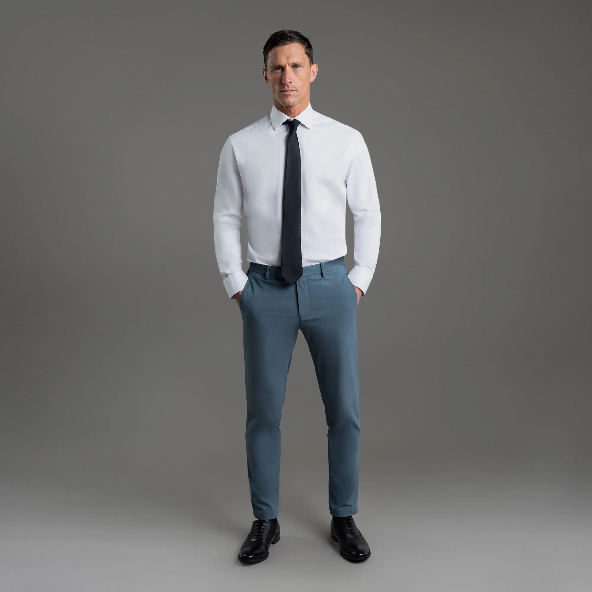 Soho FlexTech Pants - Smoke Blue sold by Sene