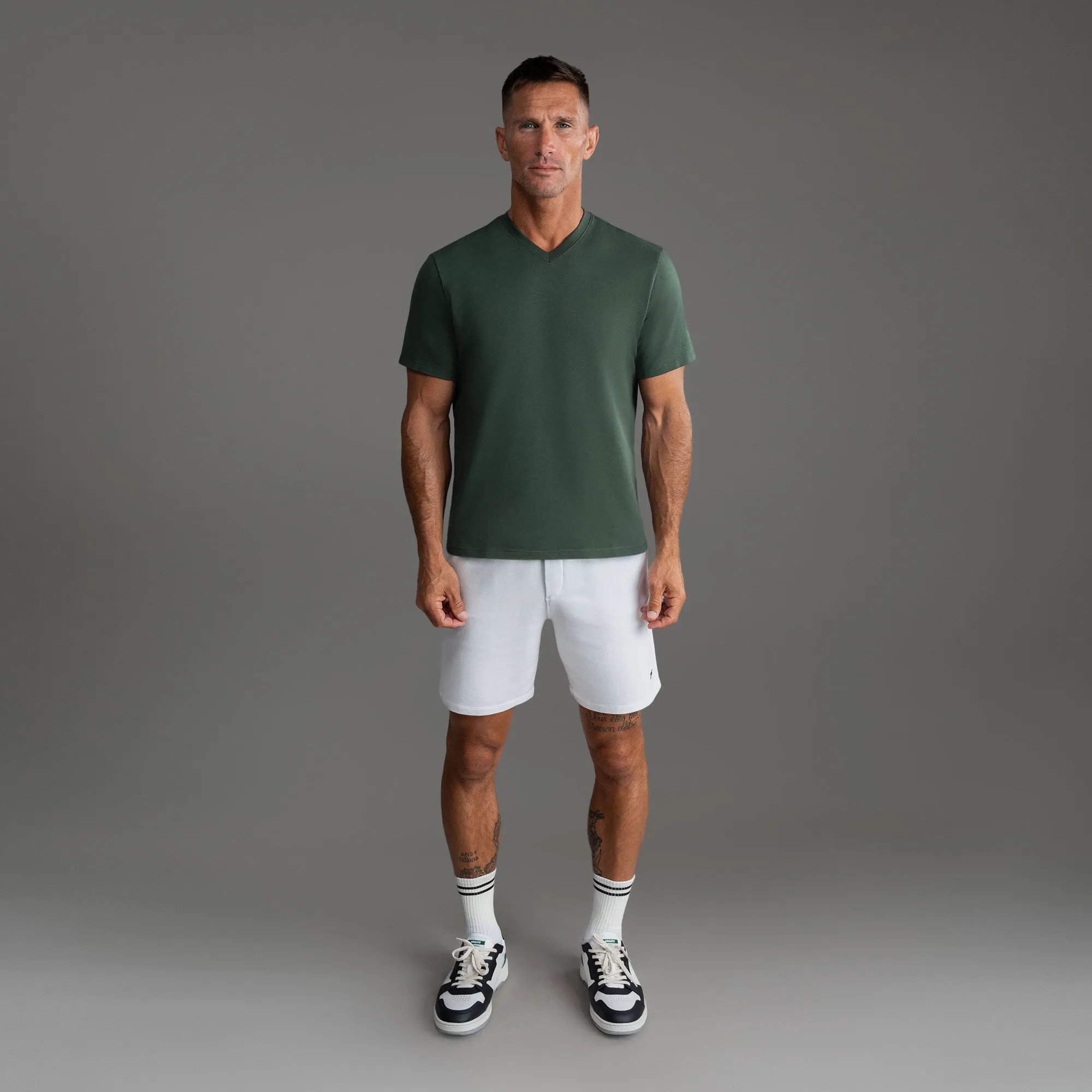 Cumulus V-Neck T-Shirt - Moss sold by Sene product image thumbnail 3