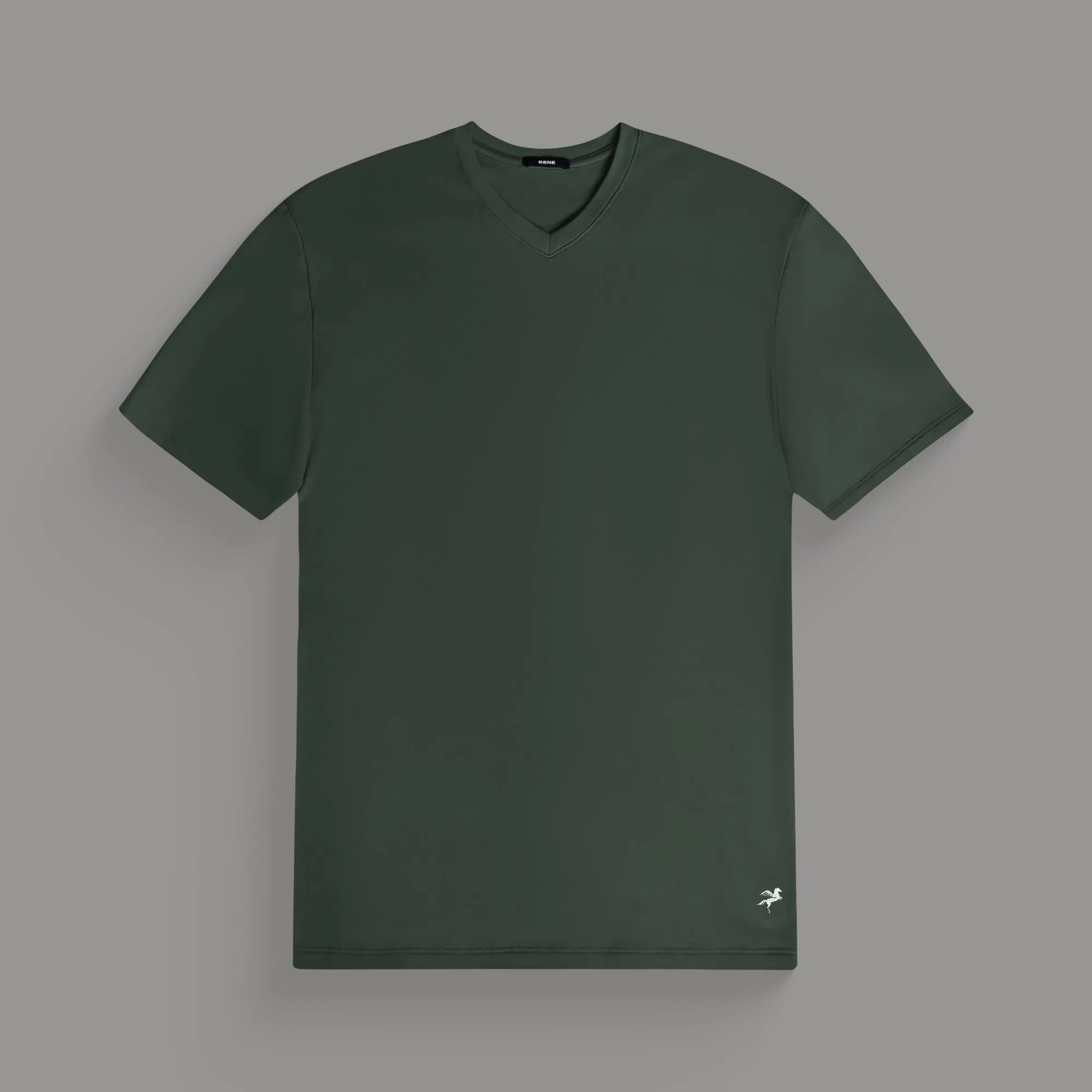 Cumulus V-Neck T-Shirt - Moss sold by Sene product image thumbnail 2