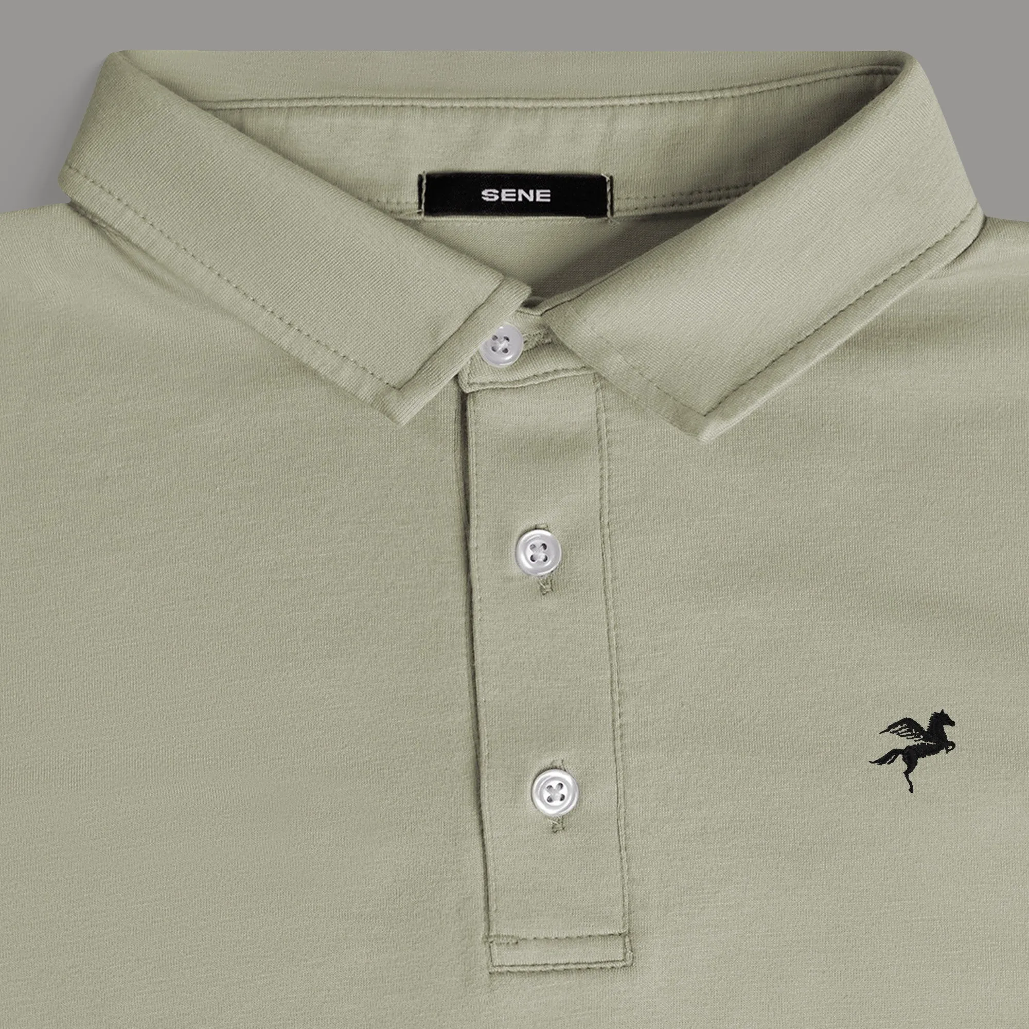 Cloud Polo Shirt - Mist sold by Sene product image thumbnail 4