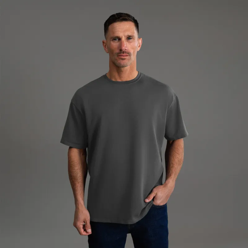 Cumulus Drop Shoulder T-Shirt - Smoke sold by Sene