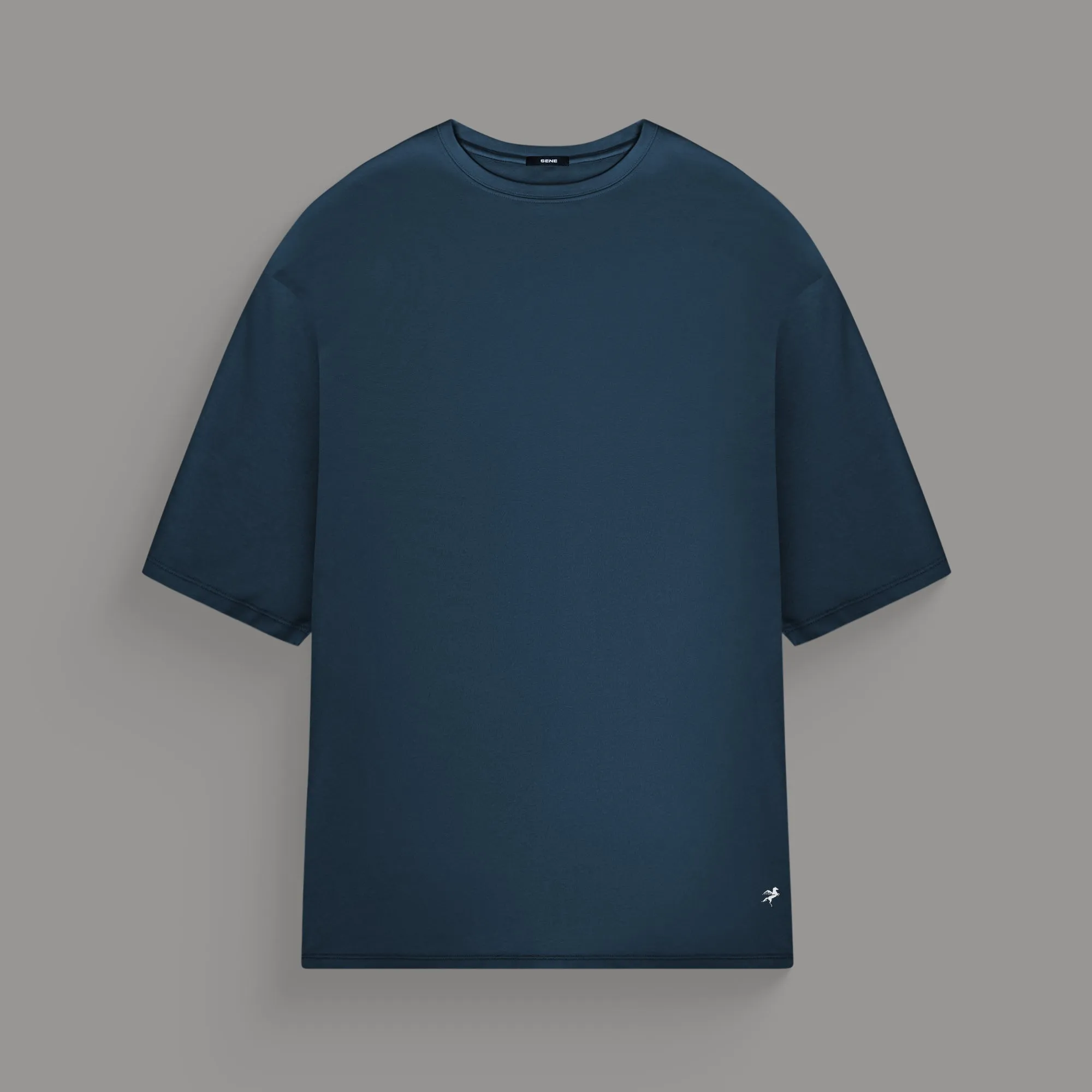 Cumulus Drop Shoulder T-Shirt - Deep Sea sold by Sene product image thumbnail 2
