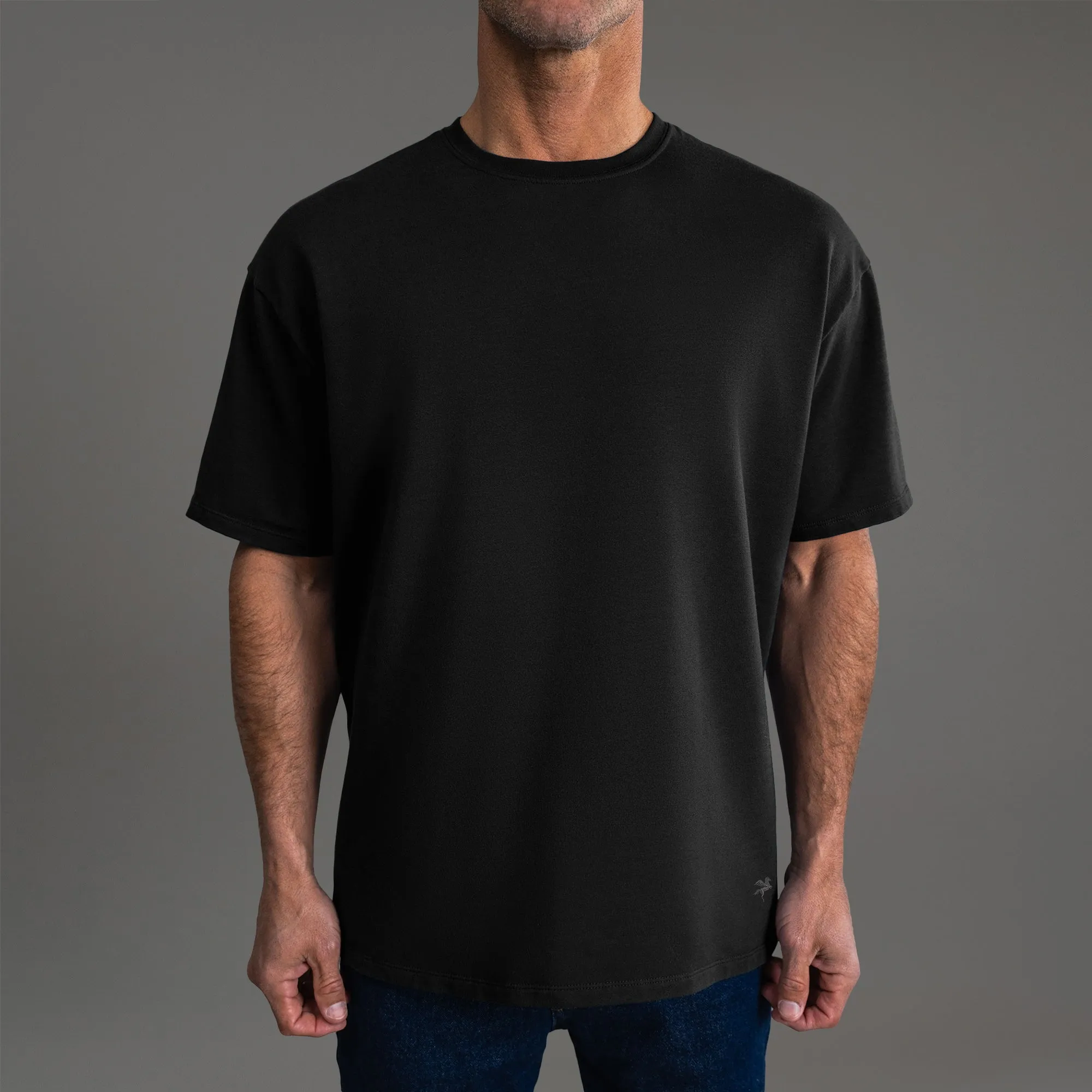 Cumulus Drop Shoulder T-Shirt - Black sold by Sene product image thumbnail 4