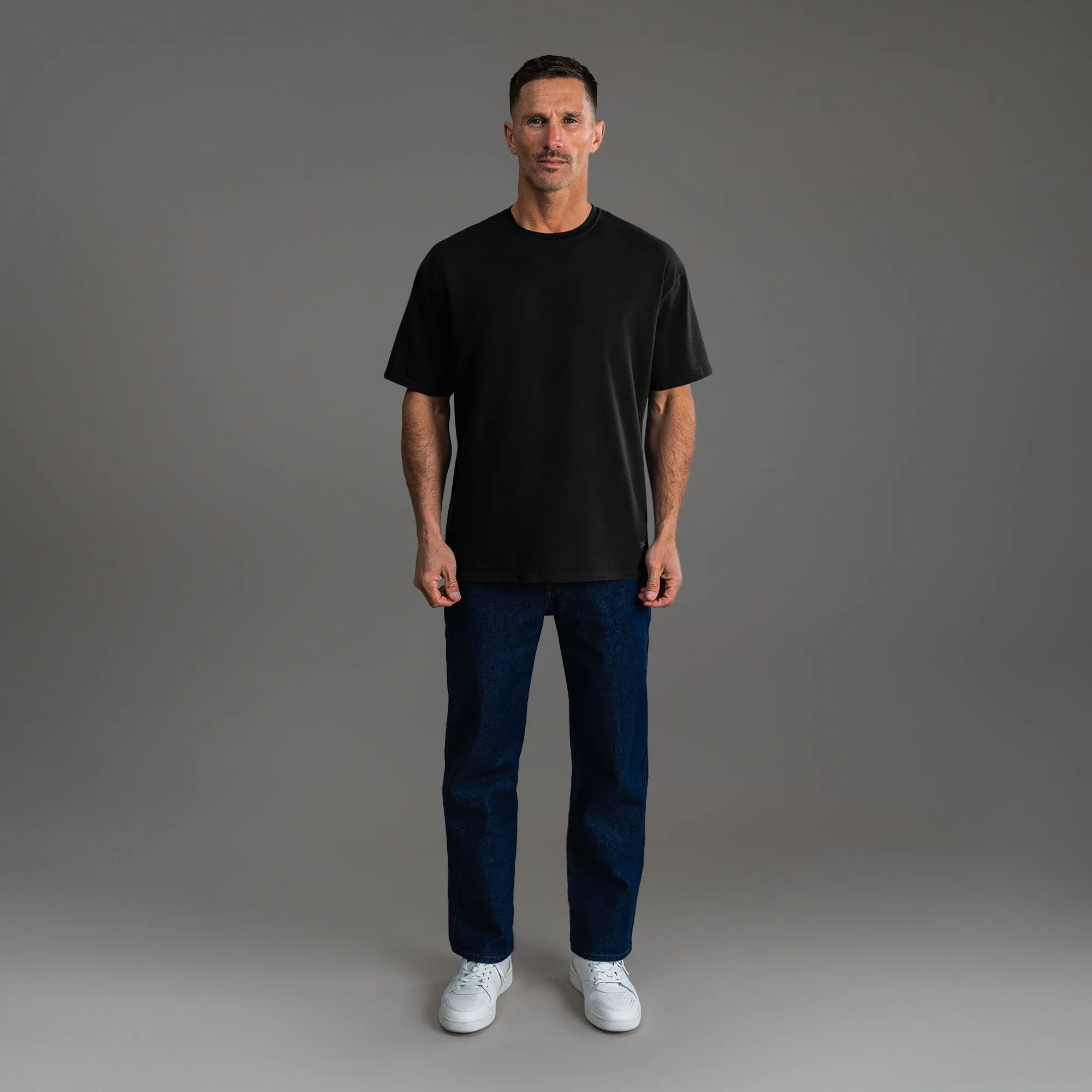 Cumulus Drop Shoulder T-Shirt - Black sold by Sene product image thumbnail 3