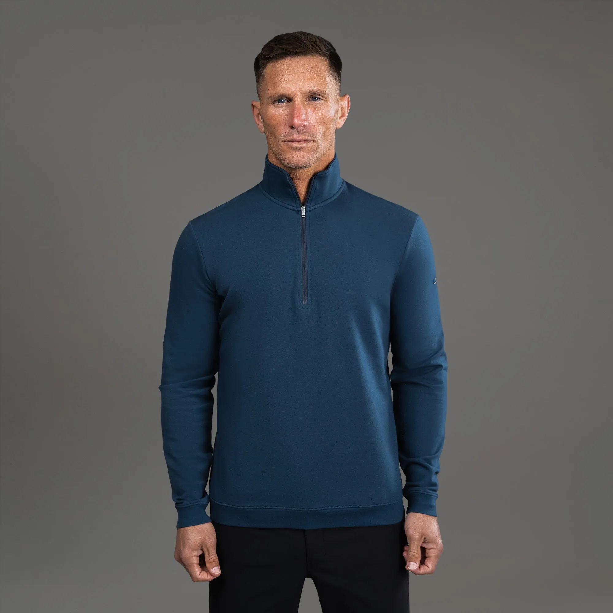 Cumulus Quarter Zip - Deep Sea sold by Sene