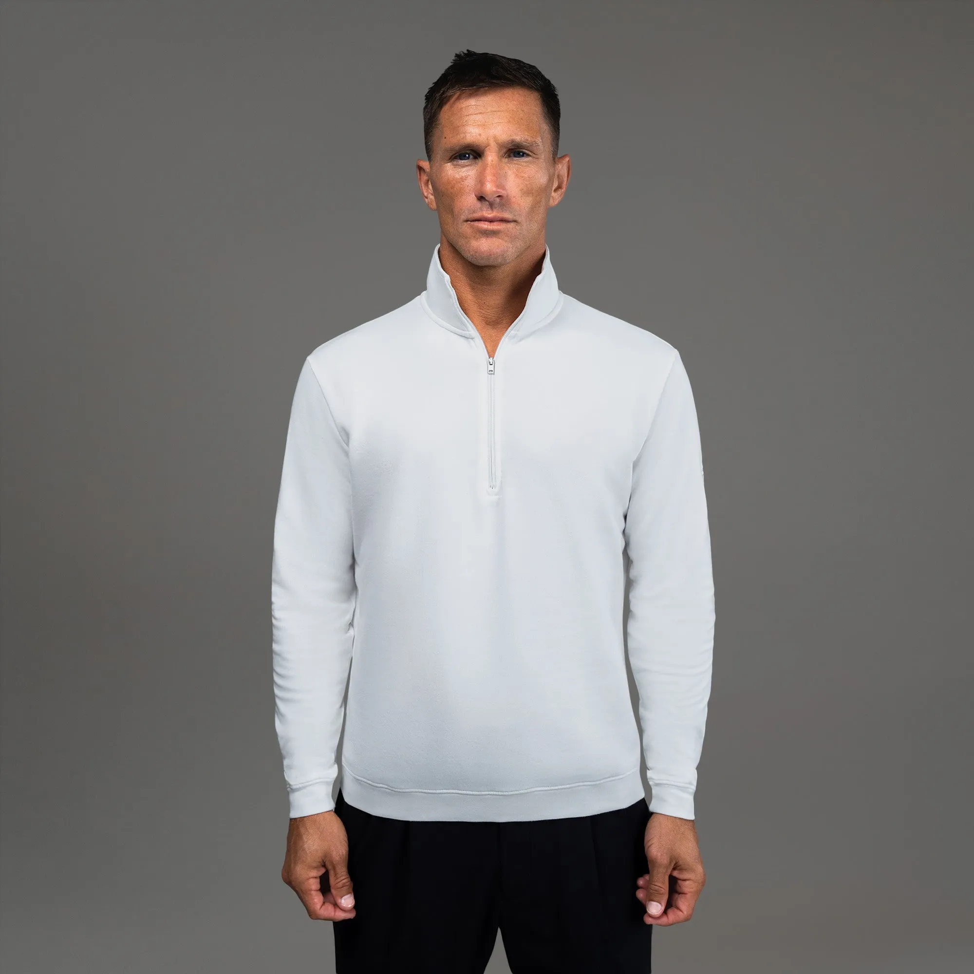 Cumulus Quarter Zip - White sold by Sene