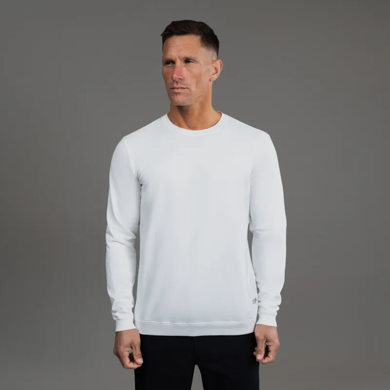 Cumulus Crew Pullover - White sold by Sene