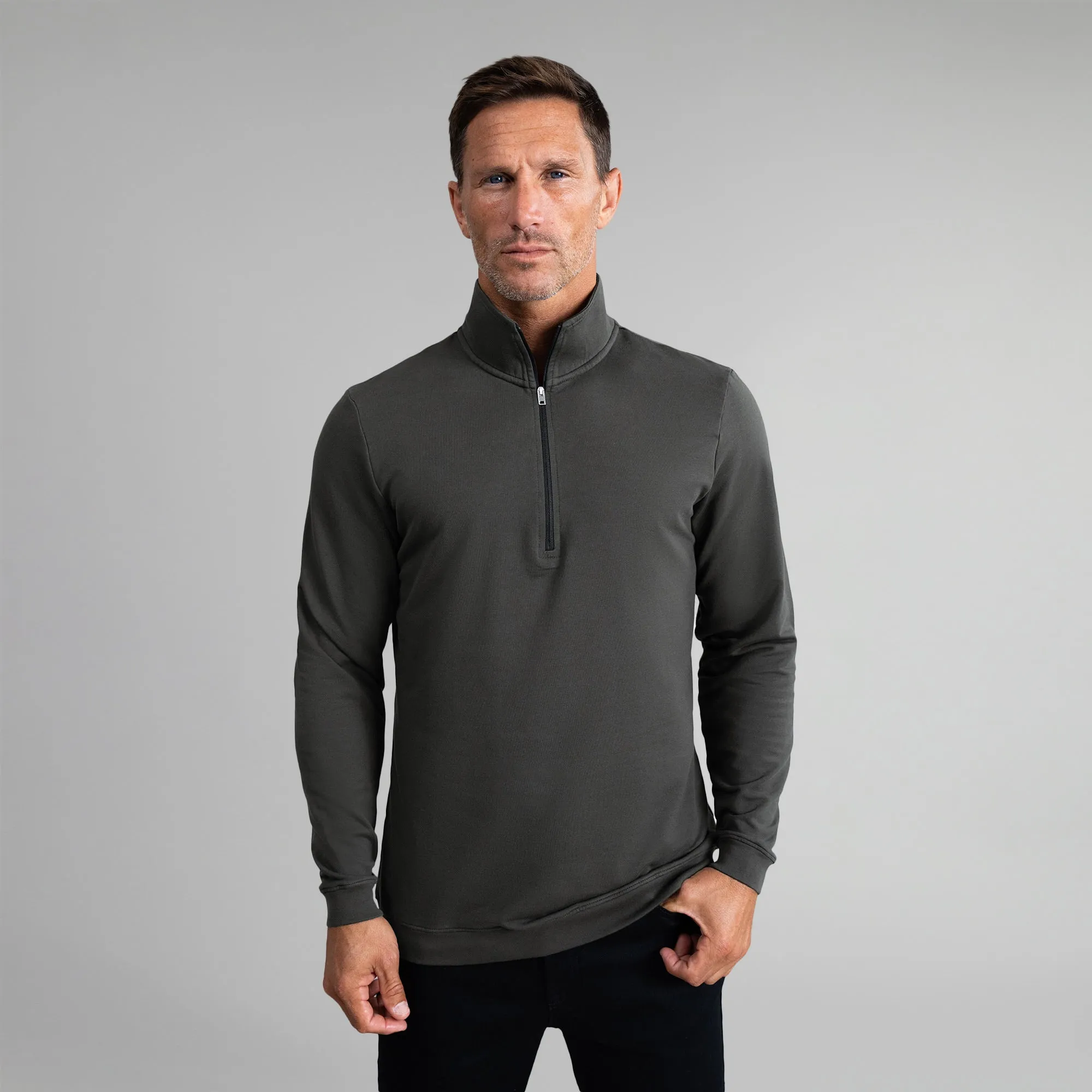 Cumulus Quarter Zip - Smoke sold by Sene