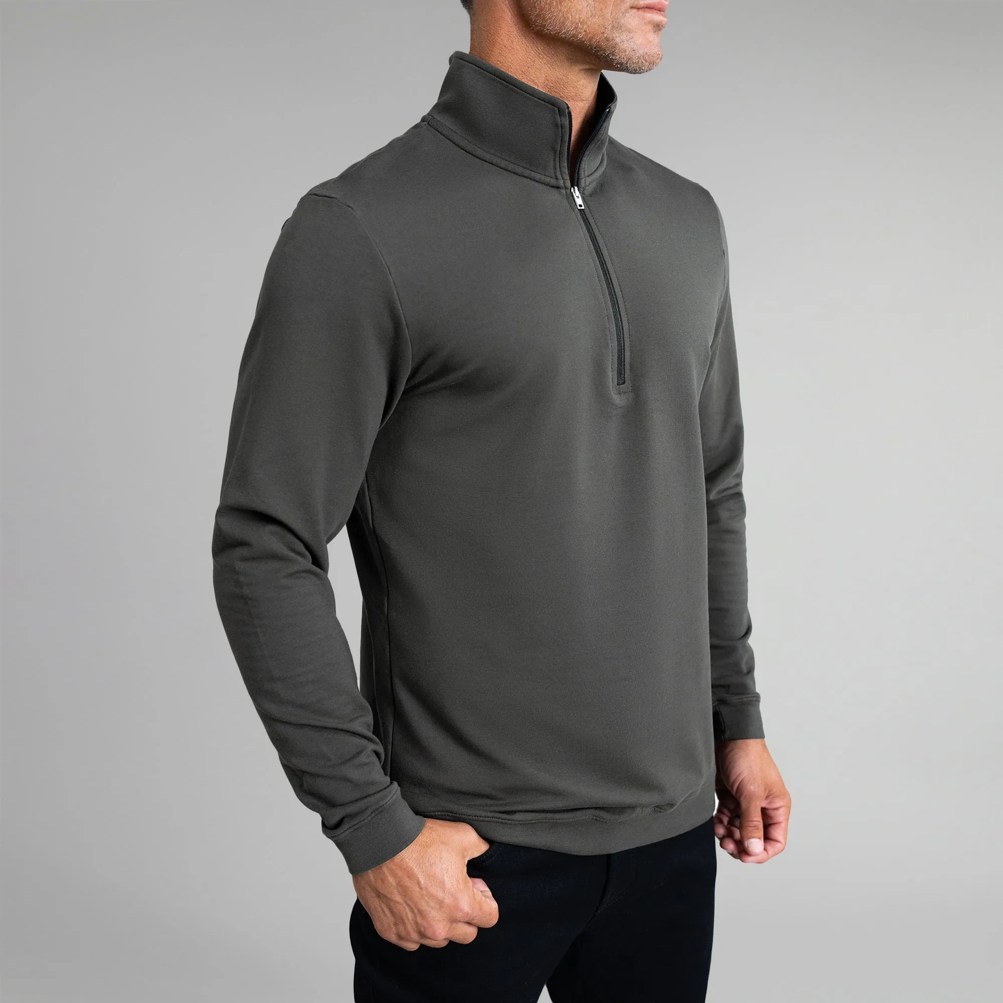 Cumulus Quarter Zip - Smoke sold by Sene product image thumbnail 3