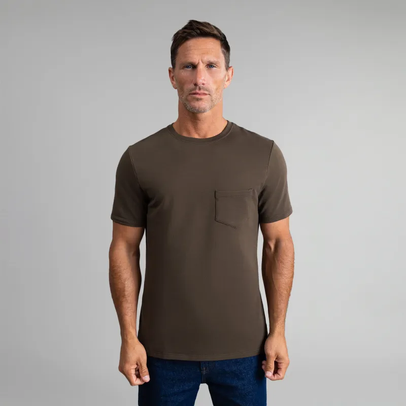 Cumulus Crew Pocket T-Shirt - Umber sold by Sene