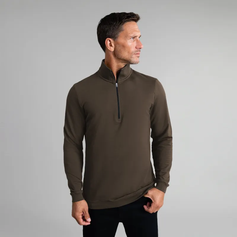 Cumulus Quarter Zip - Umber sold by Sene