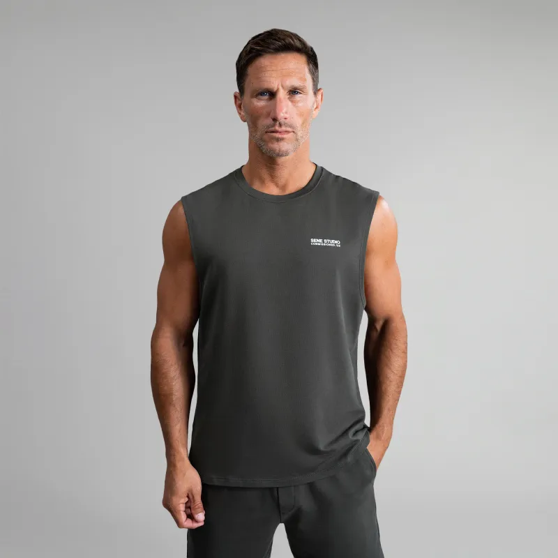 Commissioned Cumulus Tank Top - Smoke sold by Sene