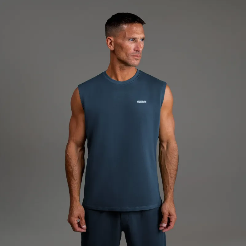 Commissioned Cumulus Tank Top - Deep Sea sold by Sene