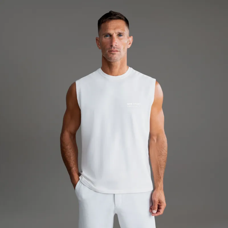 Commissioned Cumulus Tank Top - White sold by Sene