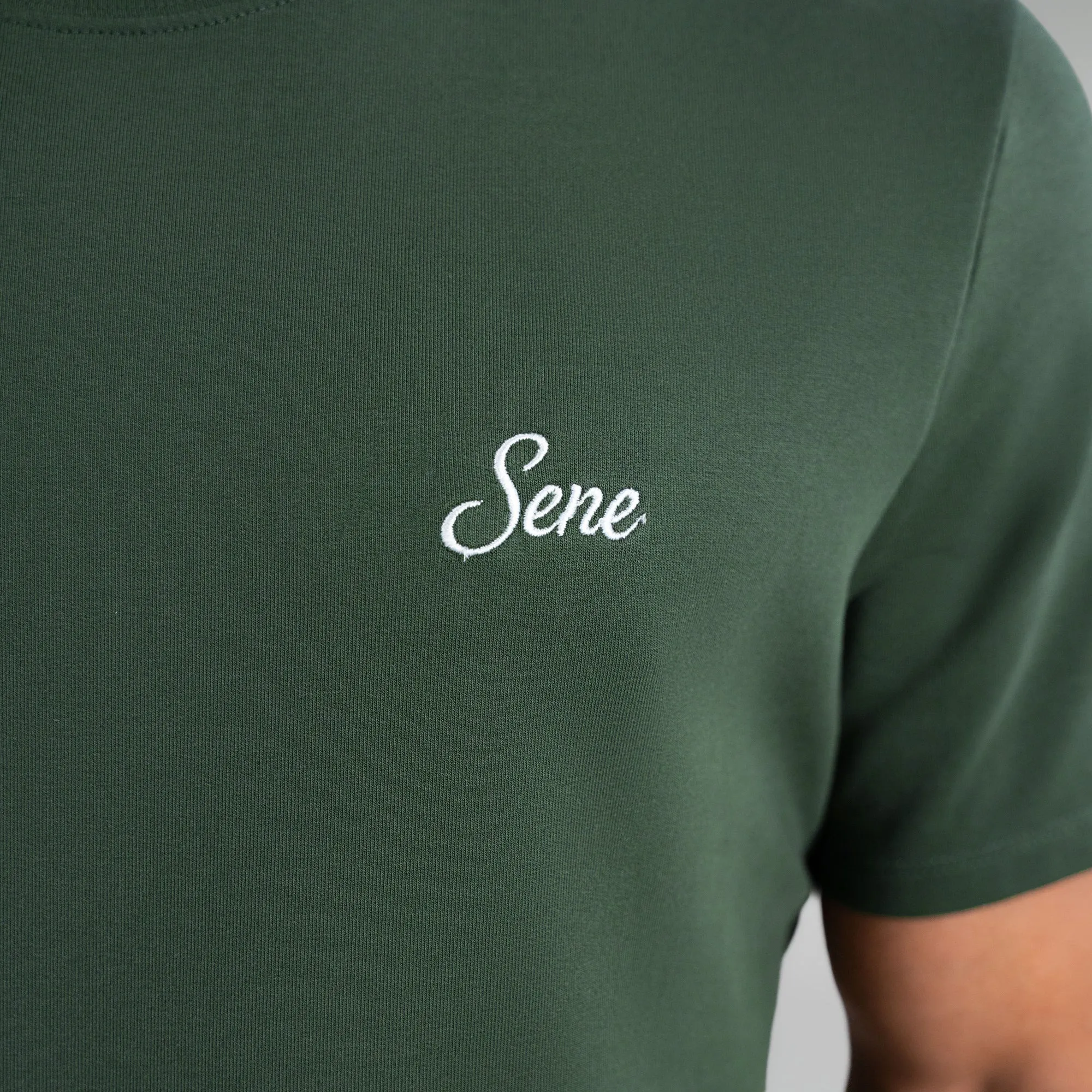 Cumulus Script T-Shirt - Moss sold by Sene product image thumbnail 5
