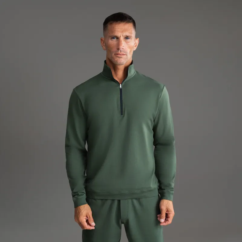 Cumulus Quarter Zip - Moss sold by Sene