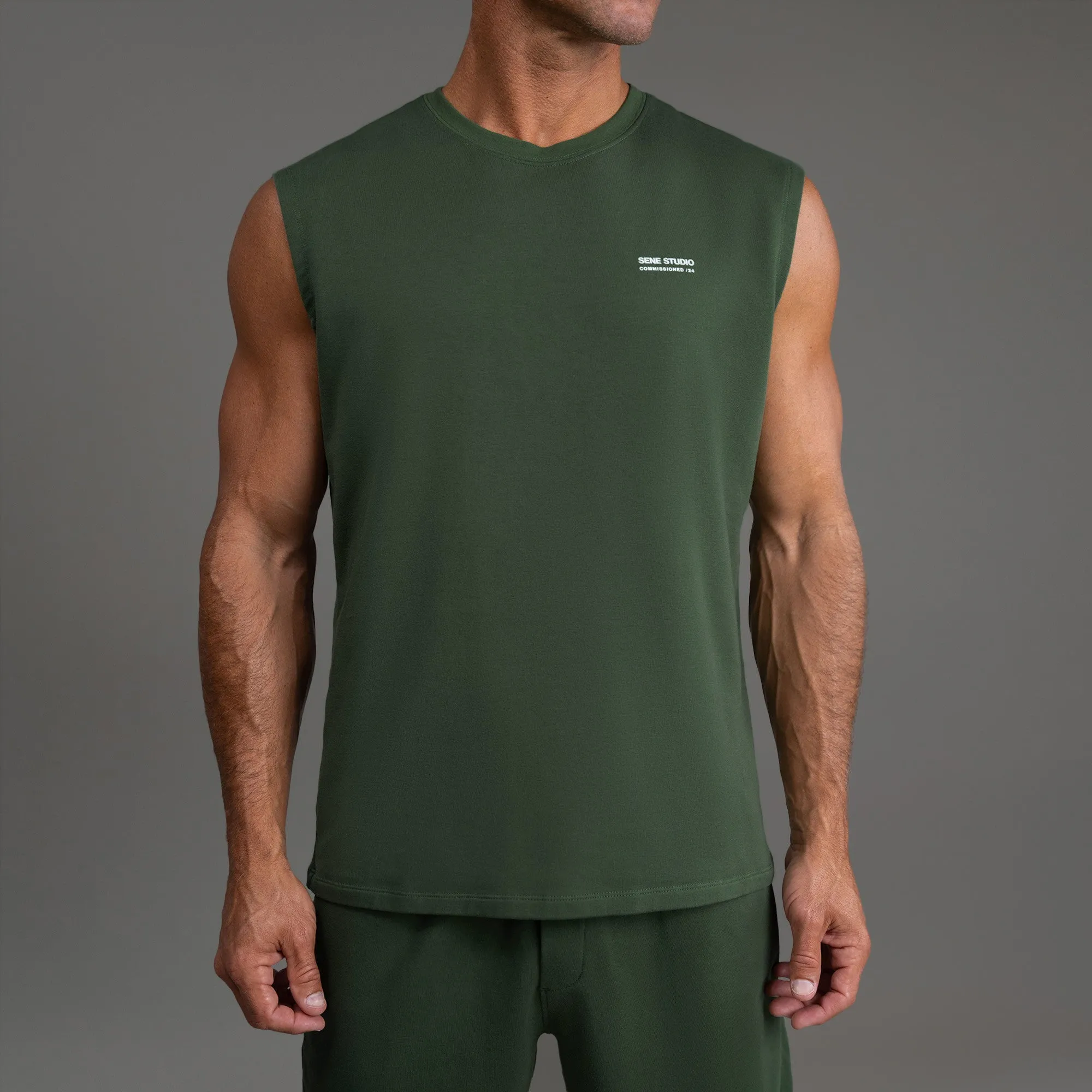 Commissioned Cumulus Tank Top - Moss sold by Sene product image thumbnail 4