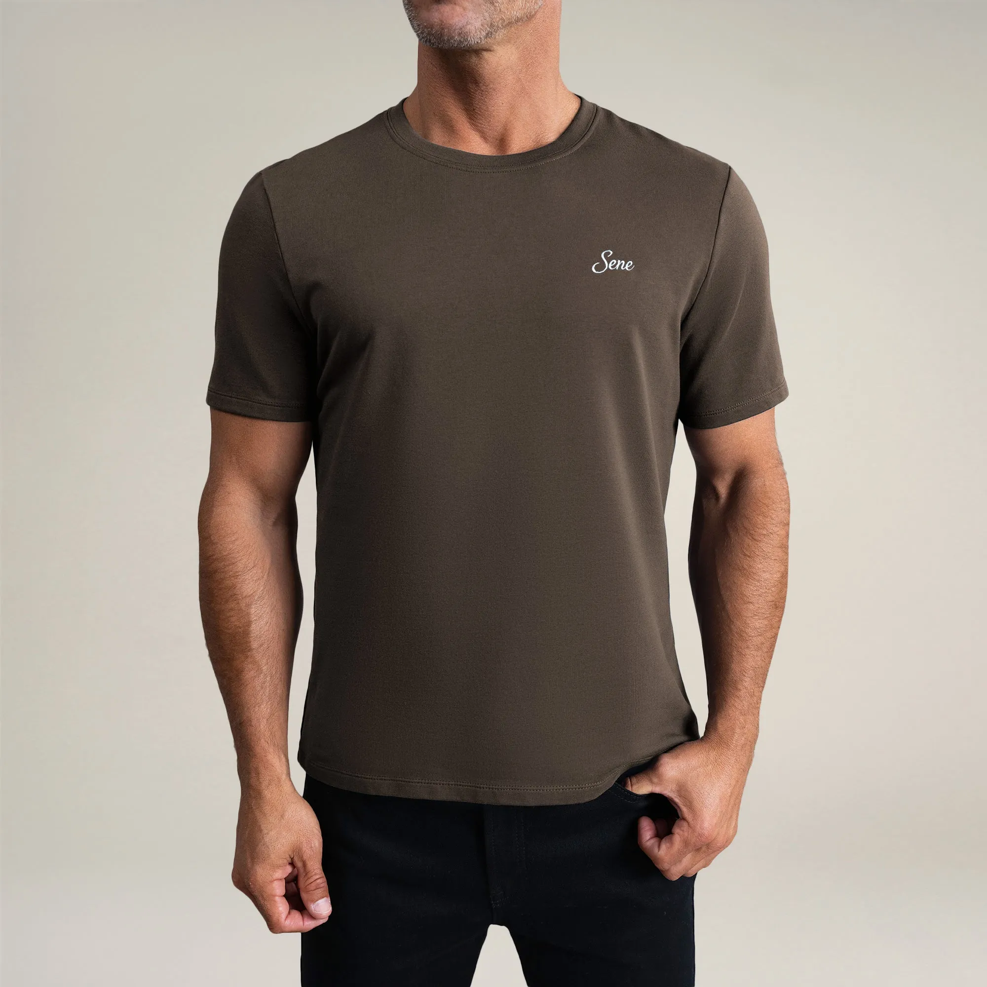 Cumulus Script T-Shirt - Umber sold by Sene product image thumbnail 3