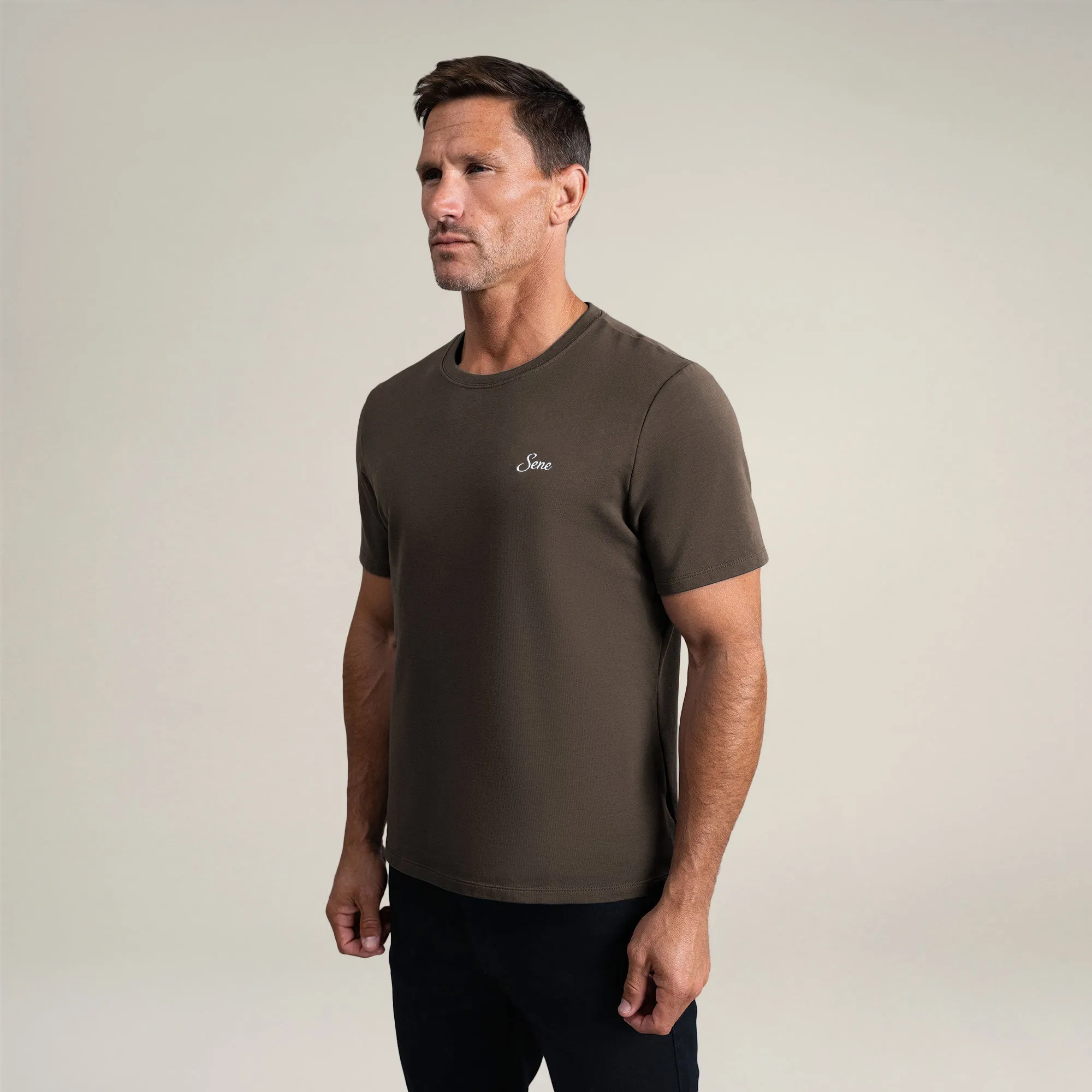 Cumulus Script T-Shirt - Umber sold by Sene product image thumbnail 5