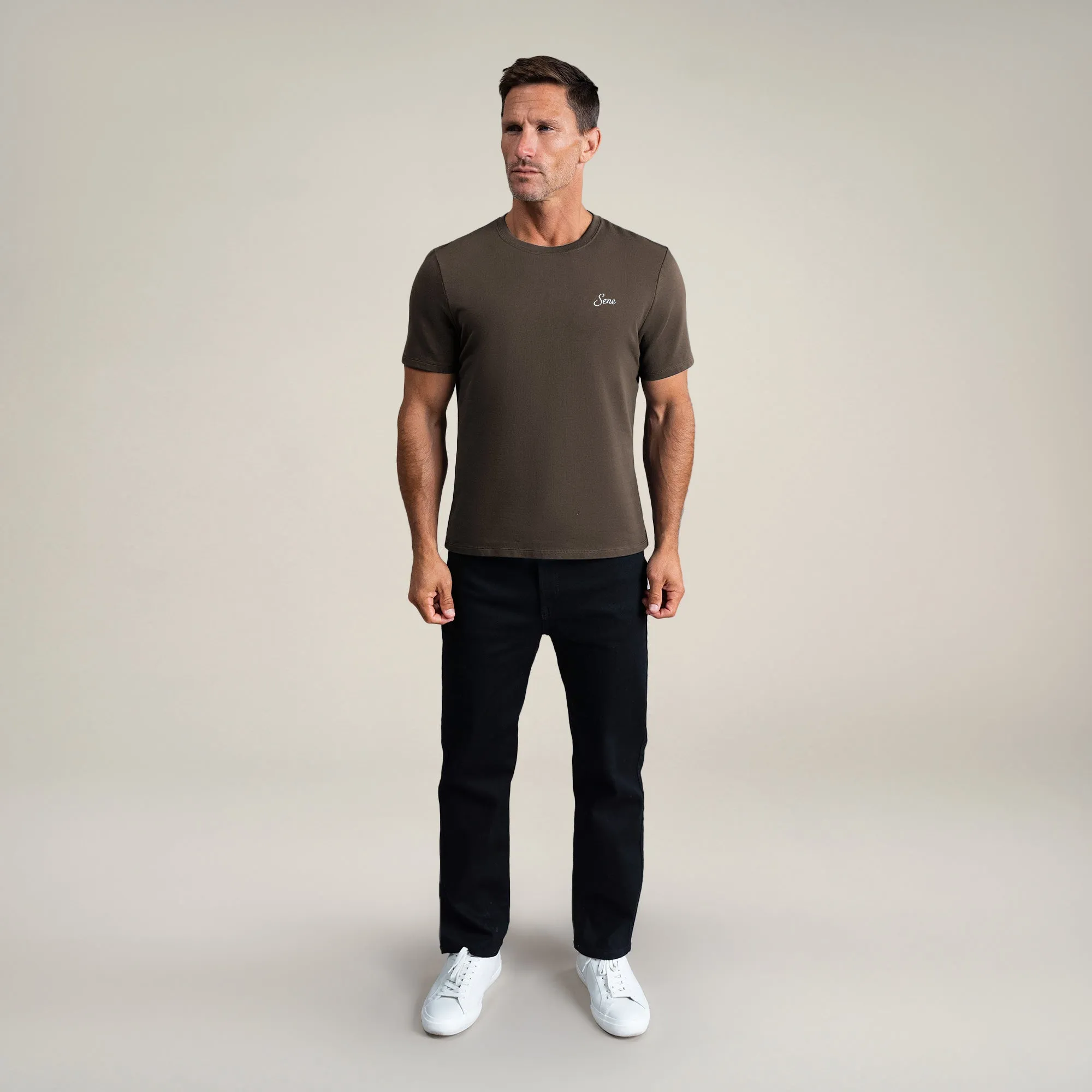 Cumulus Script T-Shirt - Umber sold by Sene product image thumbnail 2