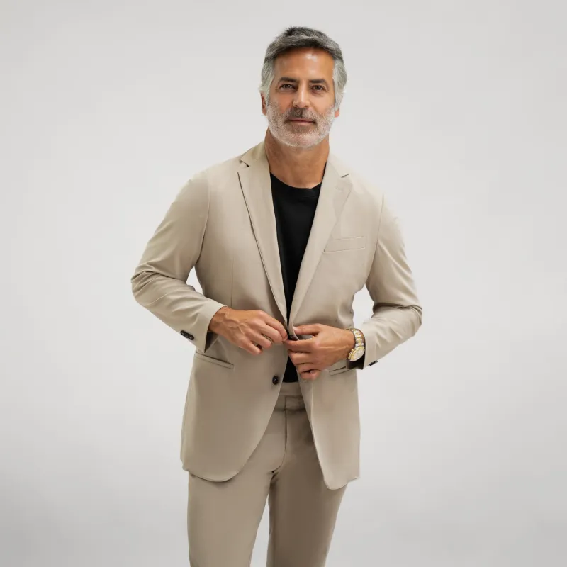 Soho FlexTech Blazer - Warm Khaki sold by Sene