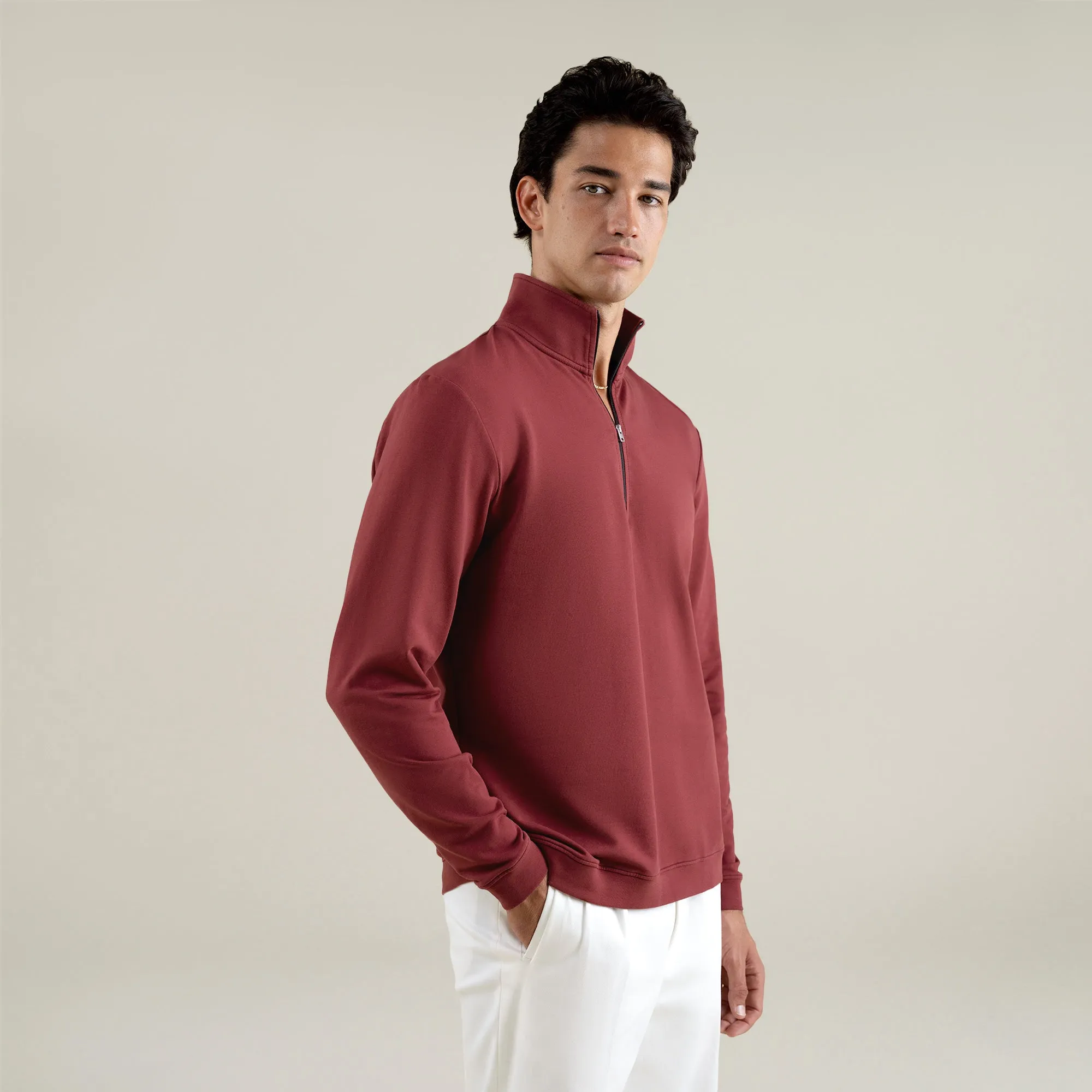 Cumulus Quarter Zip - Maroon sold by Sene product image thumbnail 5