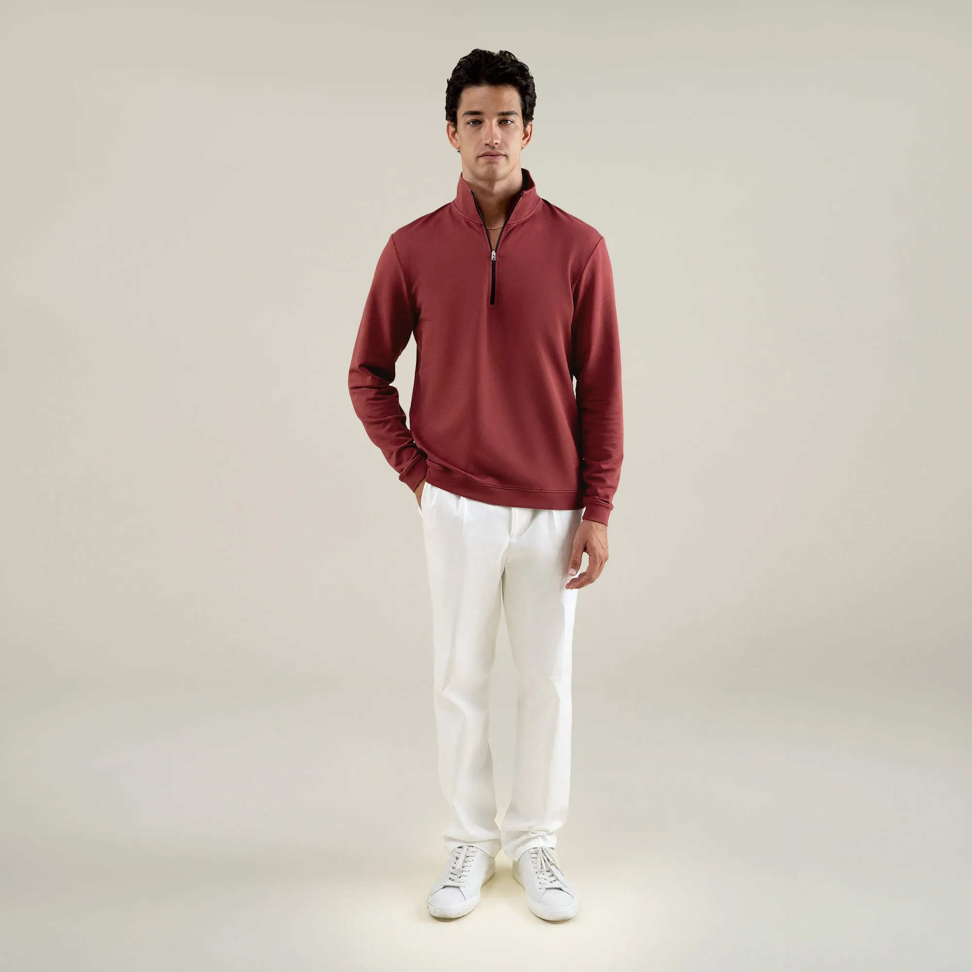 Cumulus Quarter Zip - Maroon sold by Sene product image thumbnail 2