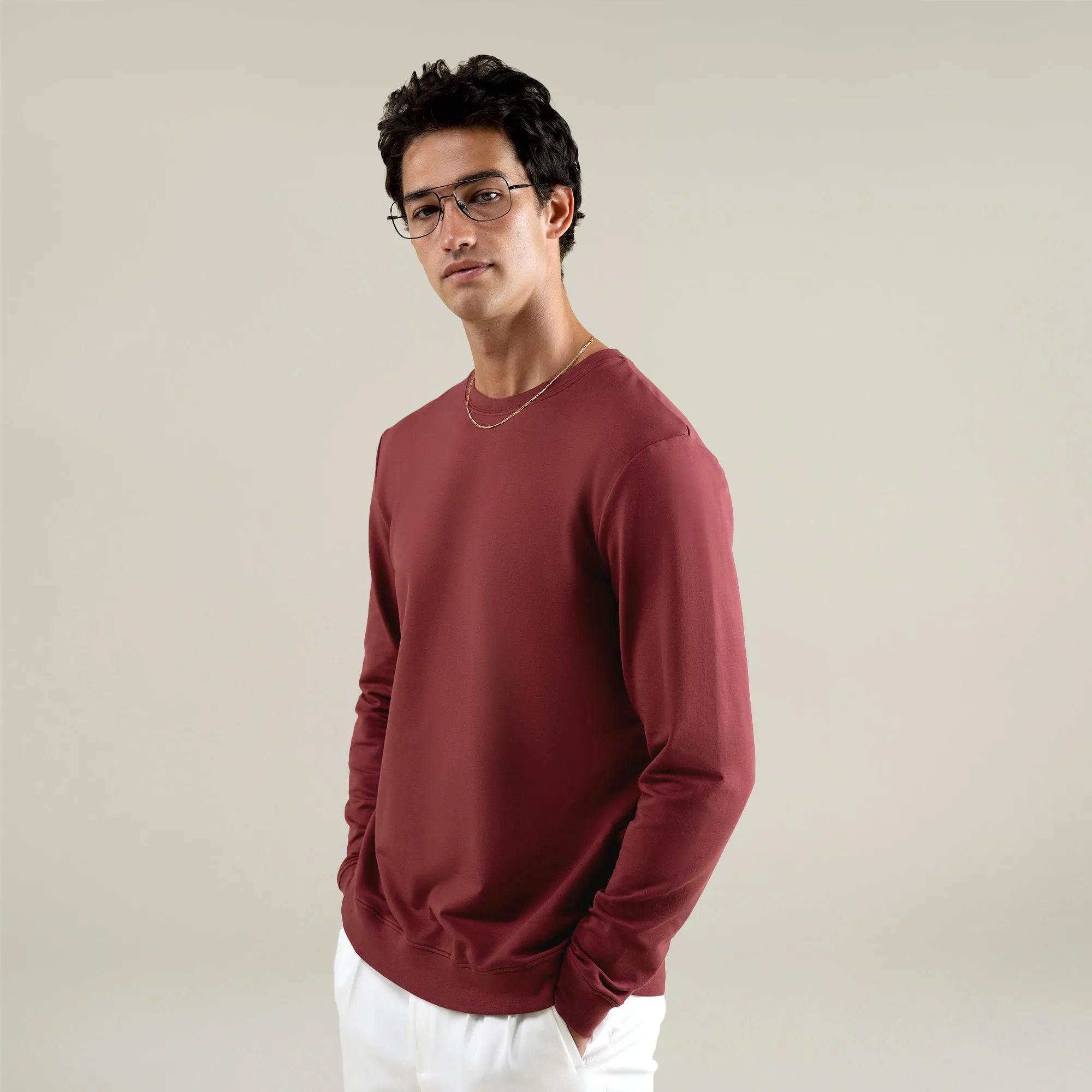 Cumulus Crew Pullover - Maroon sold by Sene product image thumbnail 5
