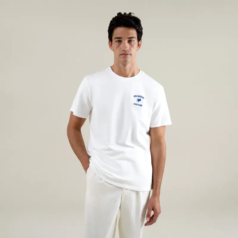 Angeleno Cumulus T-Shirt - White sold by Sene