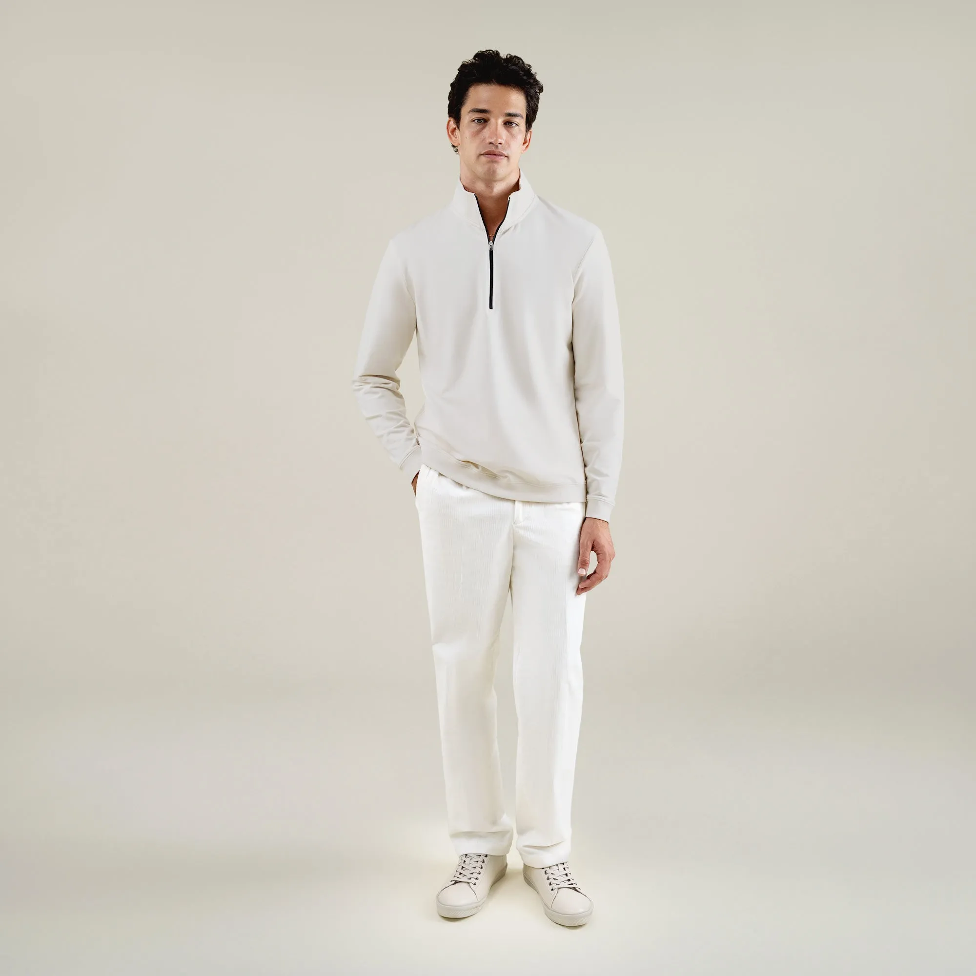 Cumulus Quarter Zip - Bone sold by Sene product image thumbnail 2