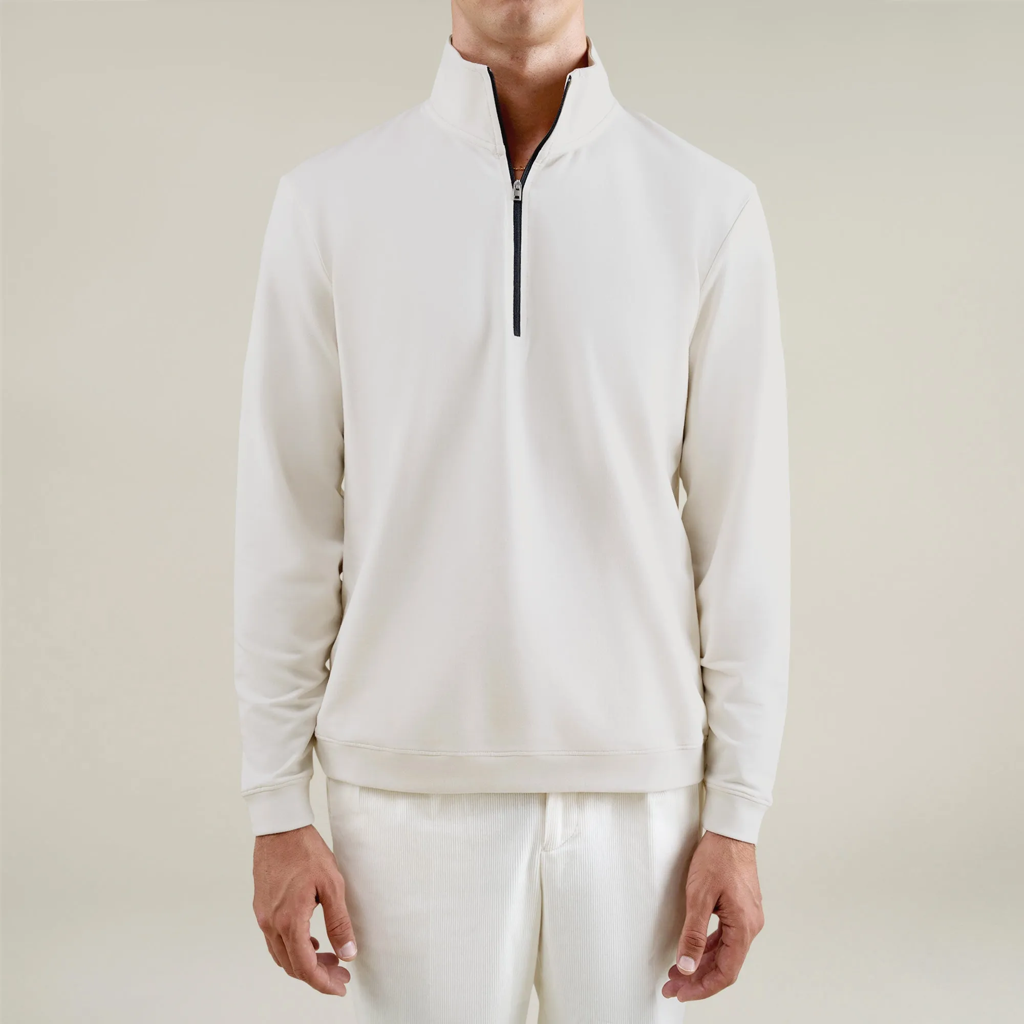 Cumulus Quarter Zip - Bone sold by Sene product image thumbnail 3