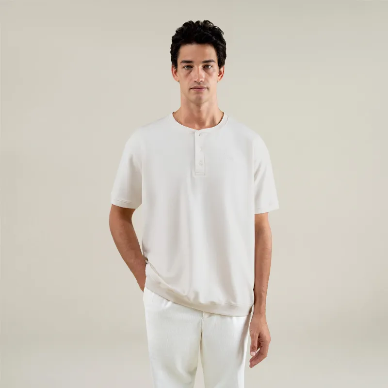 Cumulus Drop Henley - Bone sold by Sene