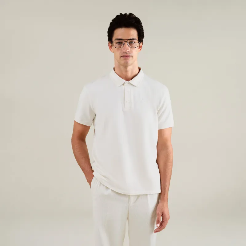 Cumulus Script Polo - Bone sold by Sene