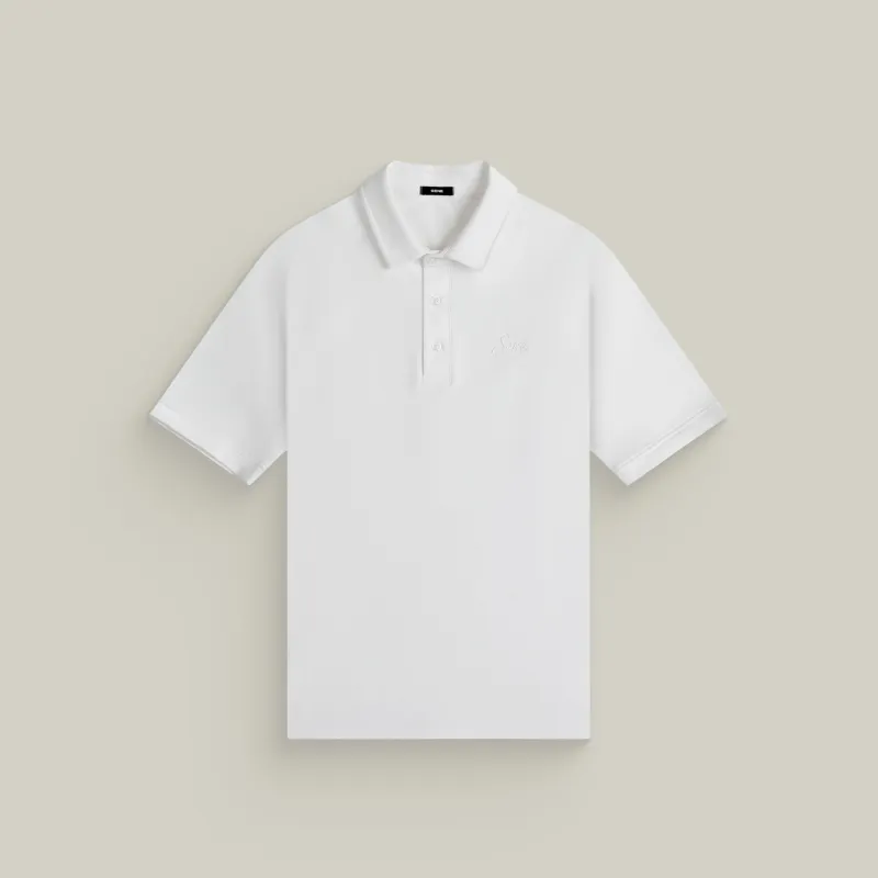 Cumulus Script Polo - White sold by Sene