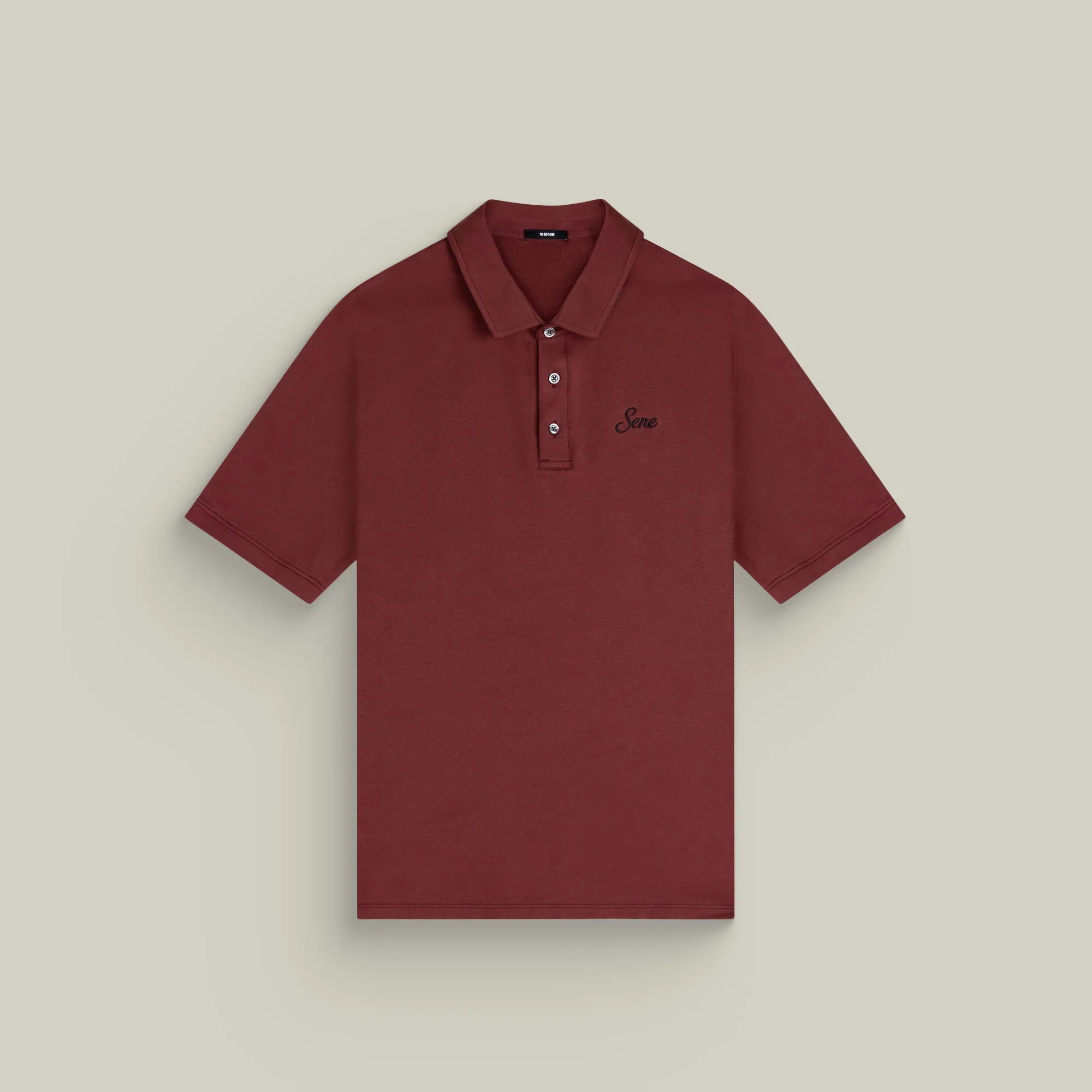 Cumulus Script Polo - Maroon sold by Sene product image thumbnail 2