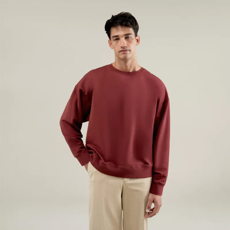 Cumulus Drop Pullover - Maroon sold by Sene