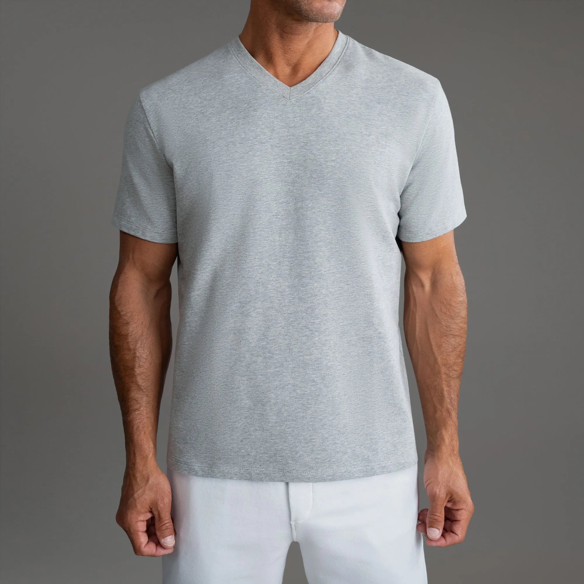 Cumulus V-Neck T-Shirt - Heather Gray sold by Sene product image thumbnail 4