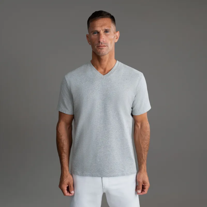 Cumulus V-Neck T-Shirt - Heather Gray sold by Sene