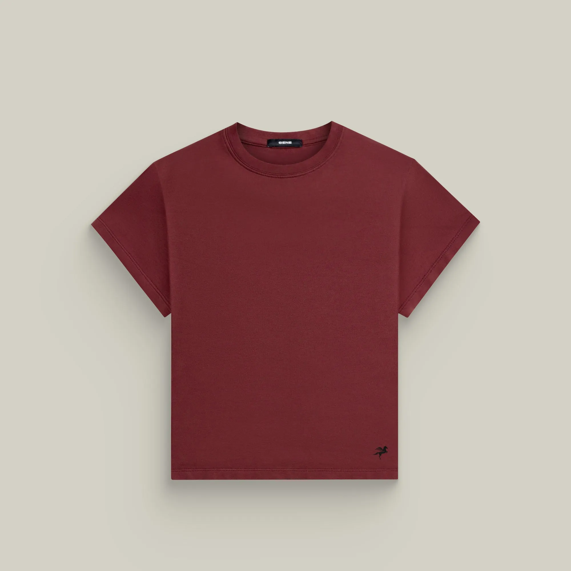 Cumulus Boxy Tee - Maroon sold by Sene product image thumbnail 2