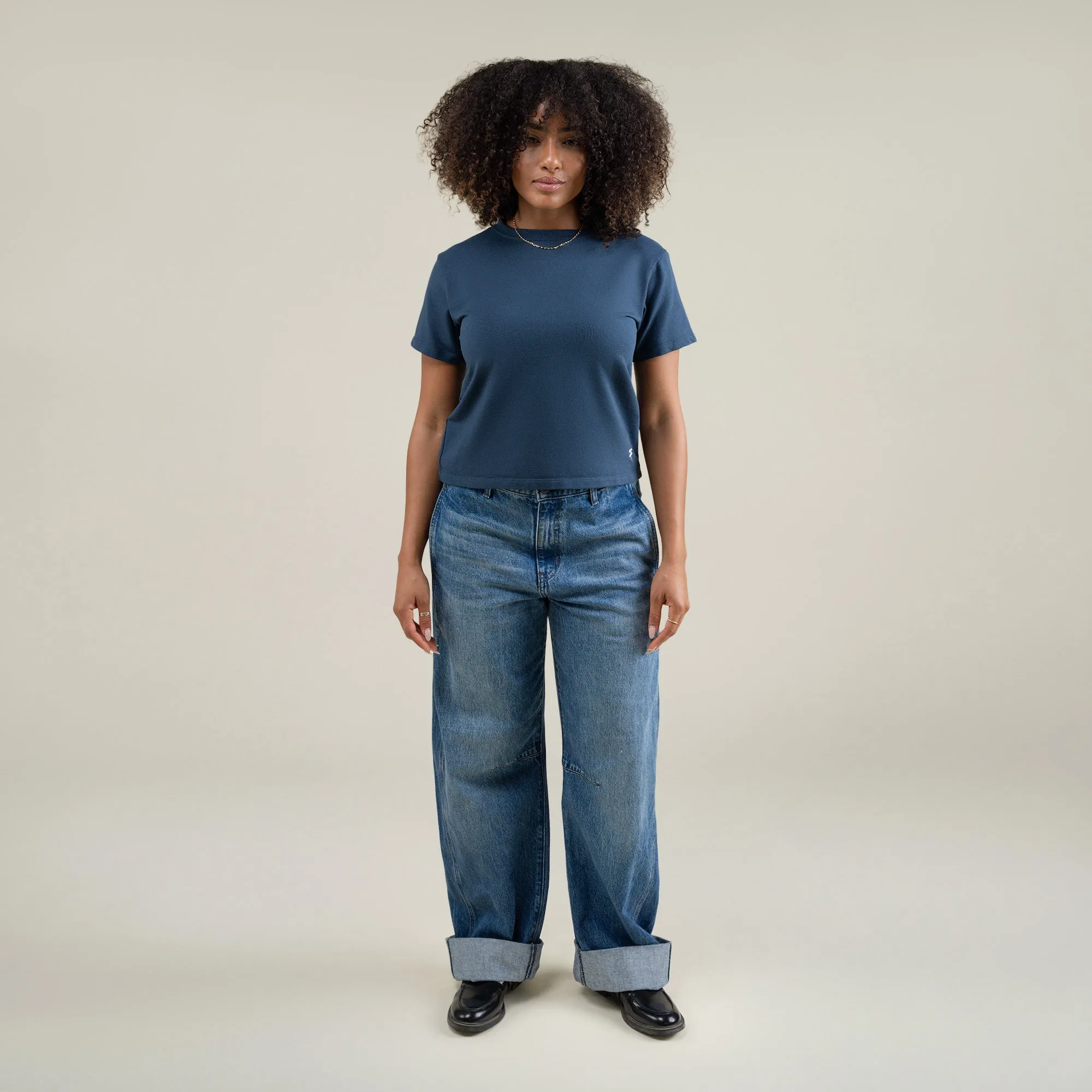 Cumulus Boxy Tee - Deep Sea sold by Sene product image thumbnail 3