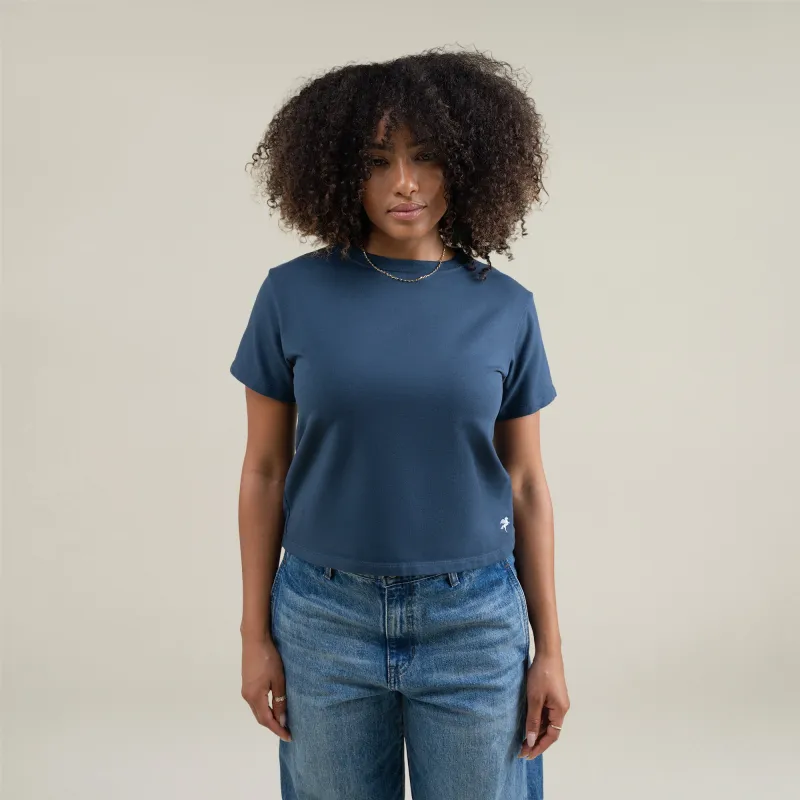 Cumulus Boxy Tee - Deep Sea sold by Sene