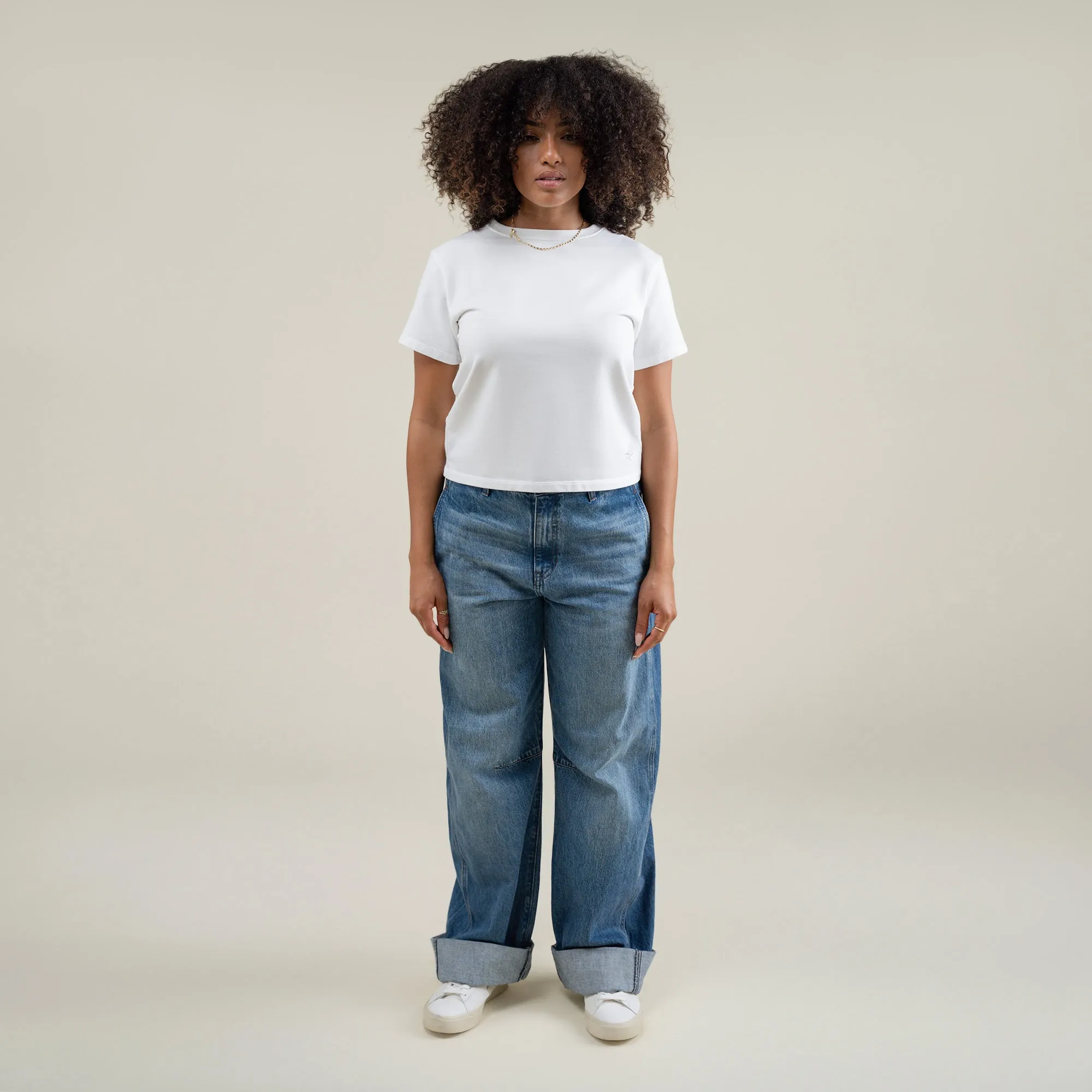 Cumulus Boxy Tee - White sold by Sene product image thumbnail 3