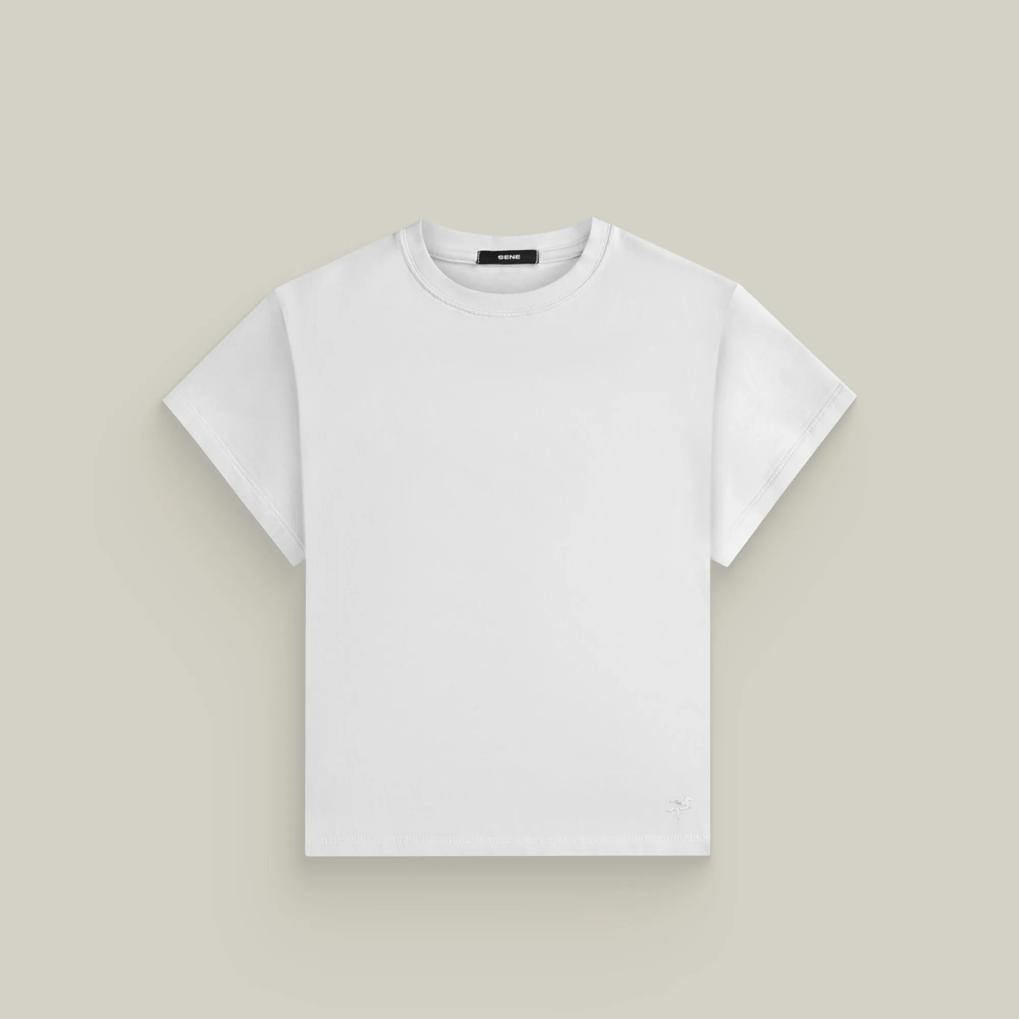 Cumulus Boxy Tee - White sold by Sene product image thumbnail 2
