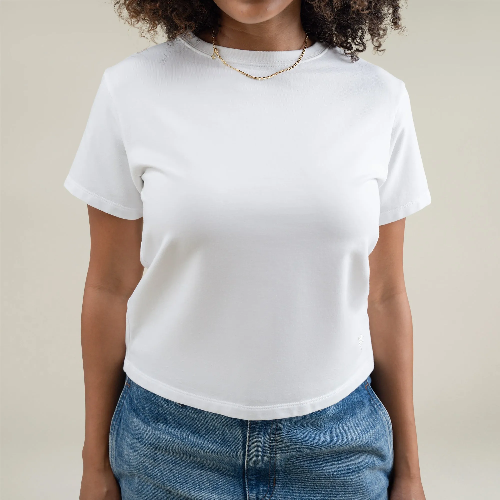 Cumulus Boxy Tee - White sold by Sene product image thumbnail 4