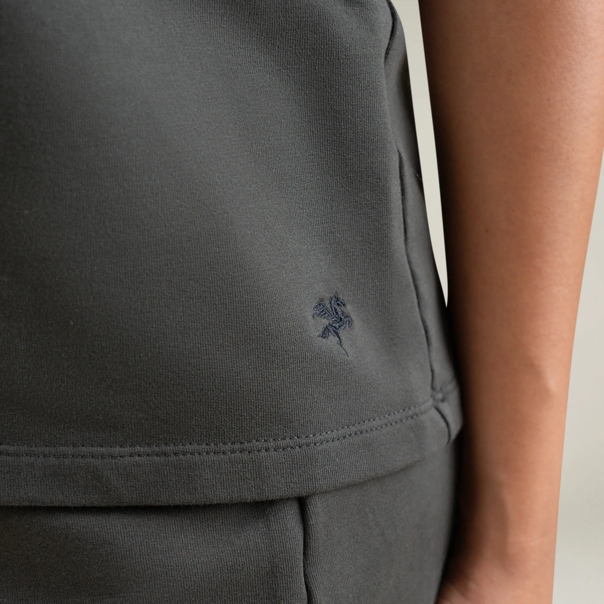 Cumulus Drop Shoulder T-Shirt - Smoke sold by Sene product image thumbnail 5