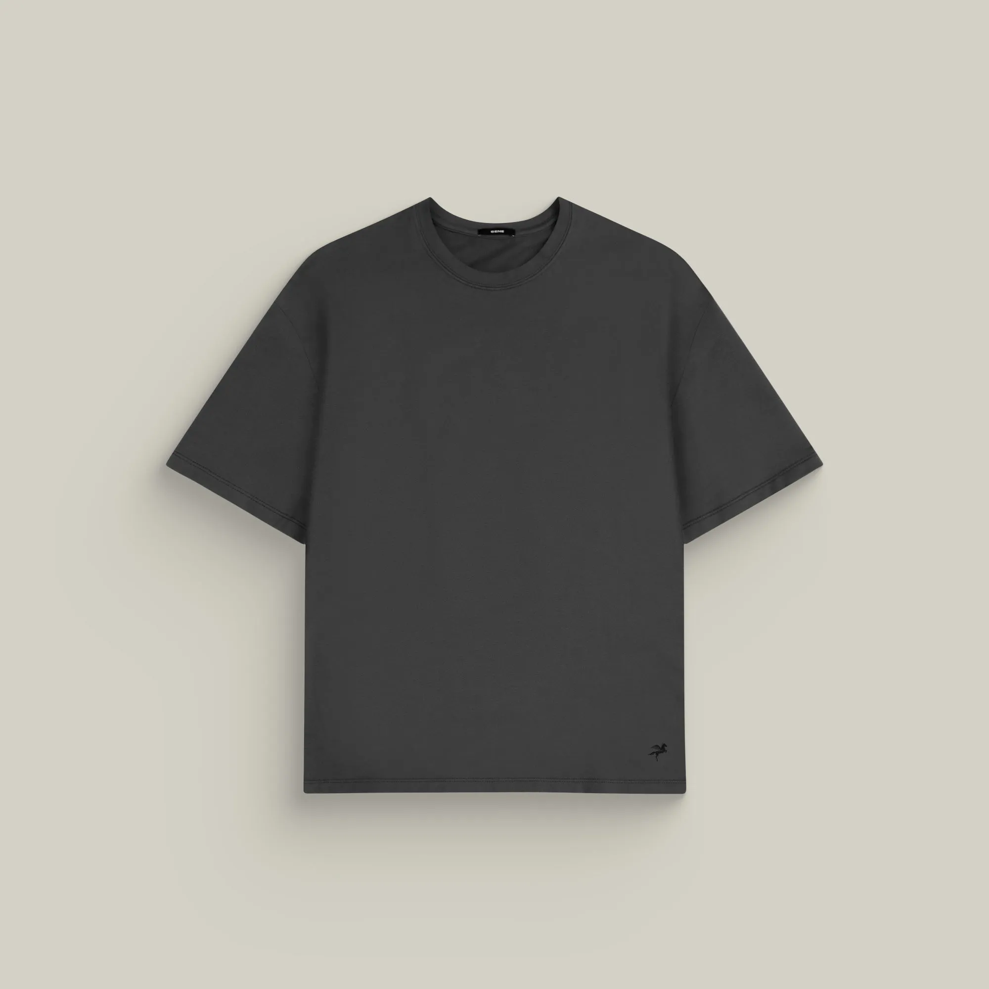 Cumulus Drop Shoulder T-Shirt - Smoke sold by Sene product image thumbnail 2