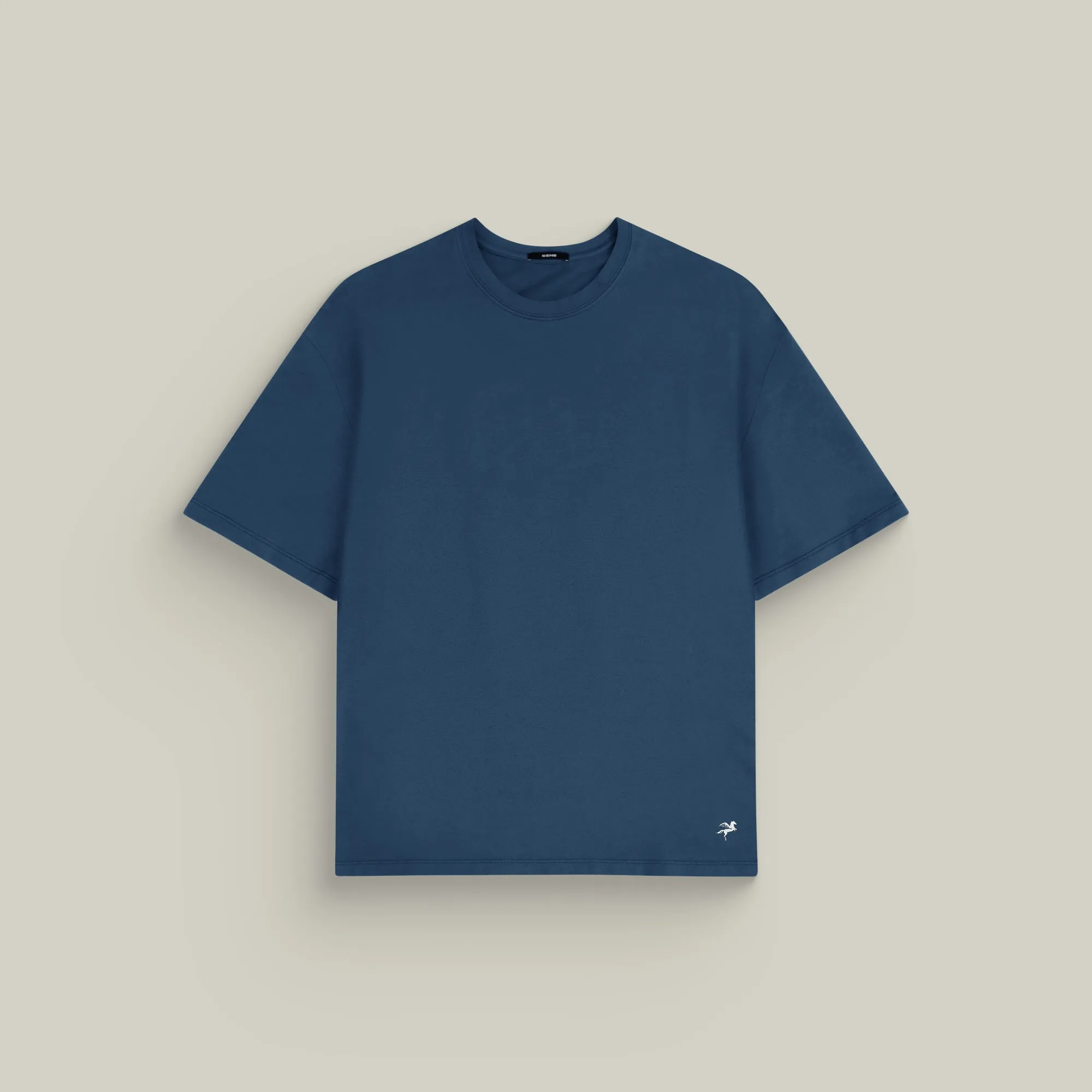 Cumulus Drop Shoulder T-Shirt - Deep Sea sold by Sene product image thumbnail 2